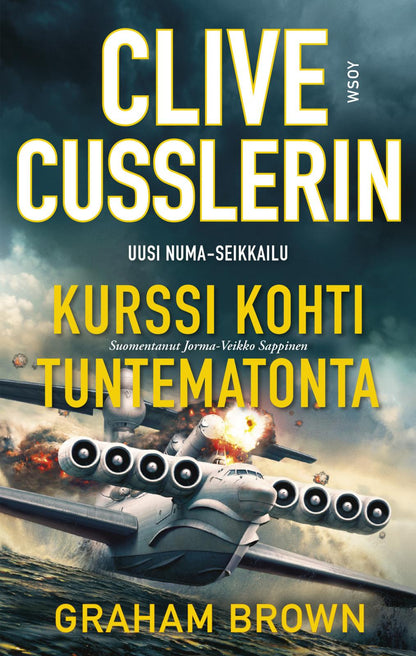 Etukansi. Clive Cussler. Kurssi kohti tuntematonta