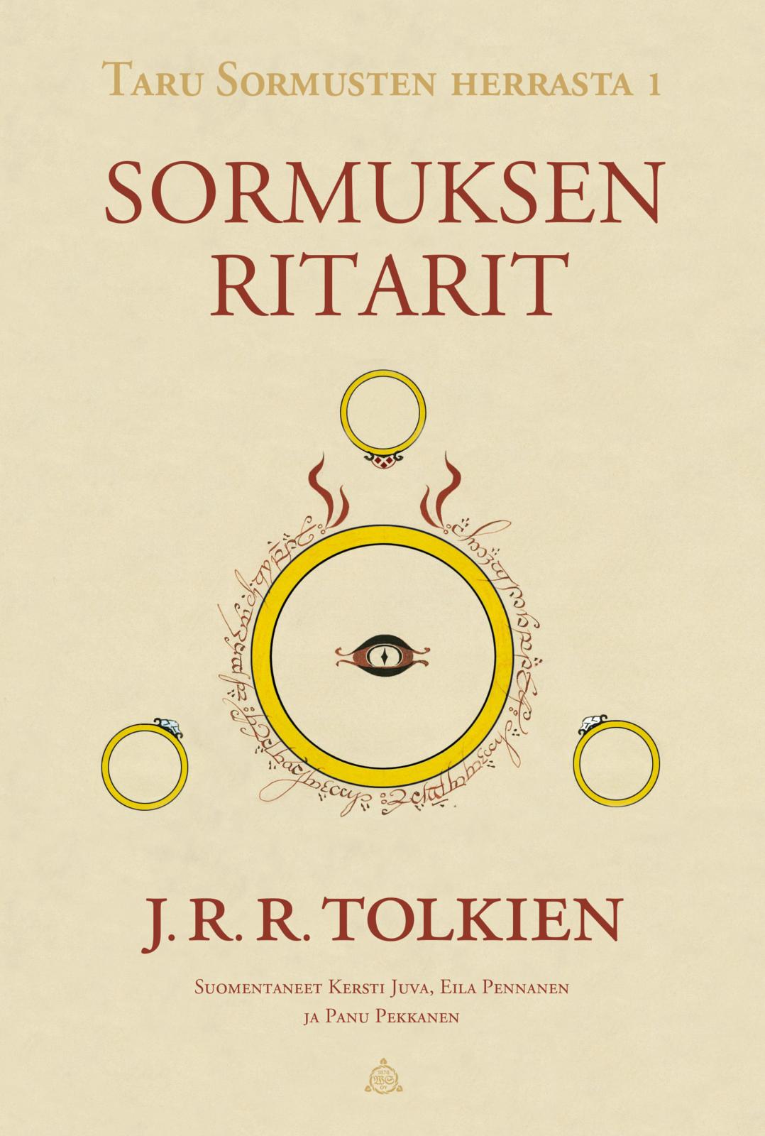 Etukansi. J. R. R. Tolkien Taru Sormusten herrasta 1: Sormuksen ritarit (tarkistettu suomennos)