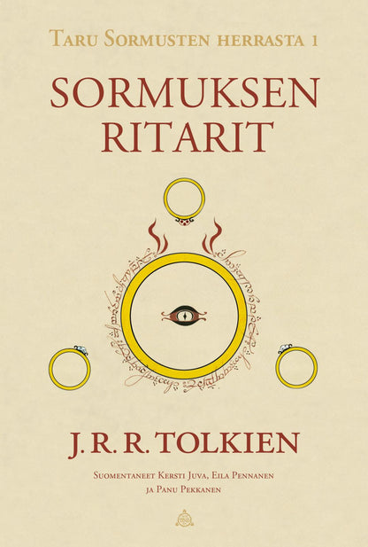 Etukansi. J. R. R. Tolkien. Taru Sormusten herrasta 1: Sormuksen ritarit (tarkistettu suomennos)