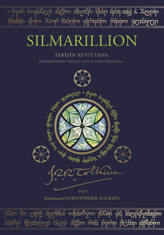 Etukansi. J. R. R. Tolkien. J. R. R. Tolkien. Silmarillion (tekijän kuvittama laitos).