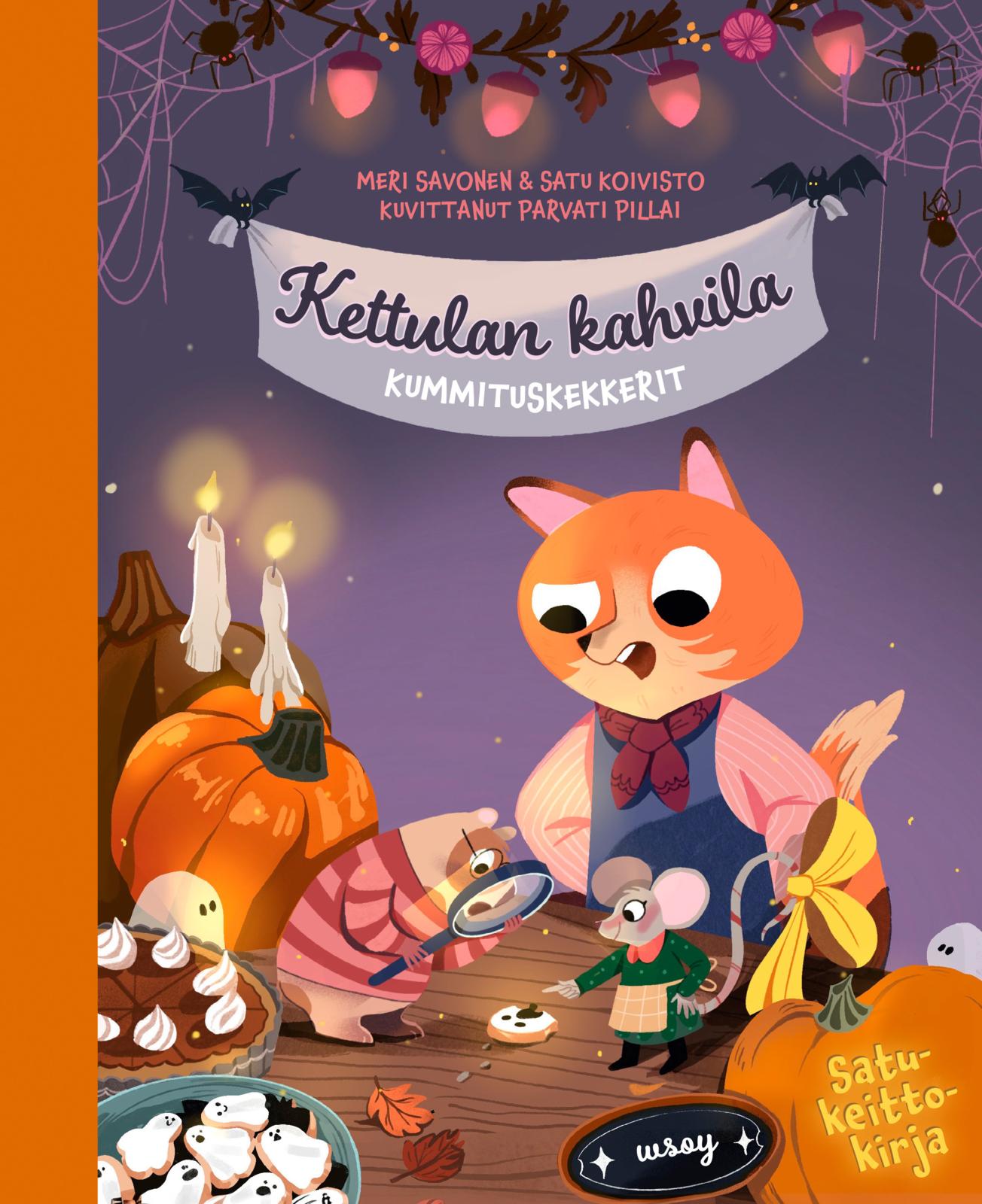 Etukansi. Meri Savonen Kettulan kahvila: Kummituskekkerit