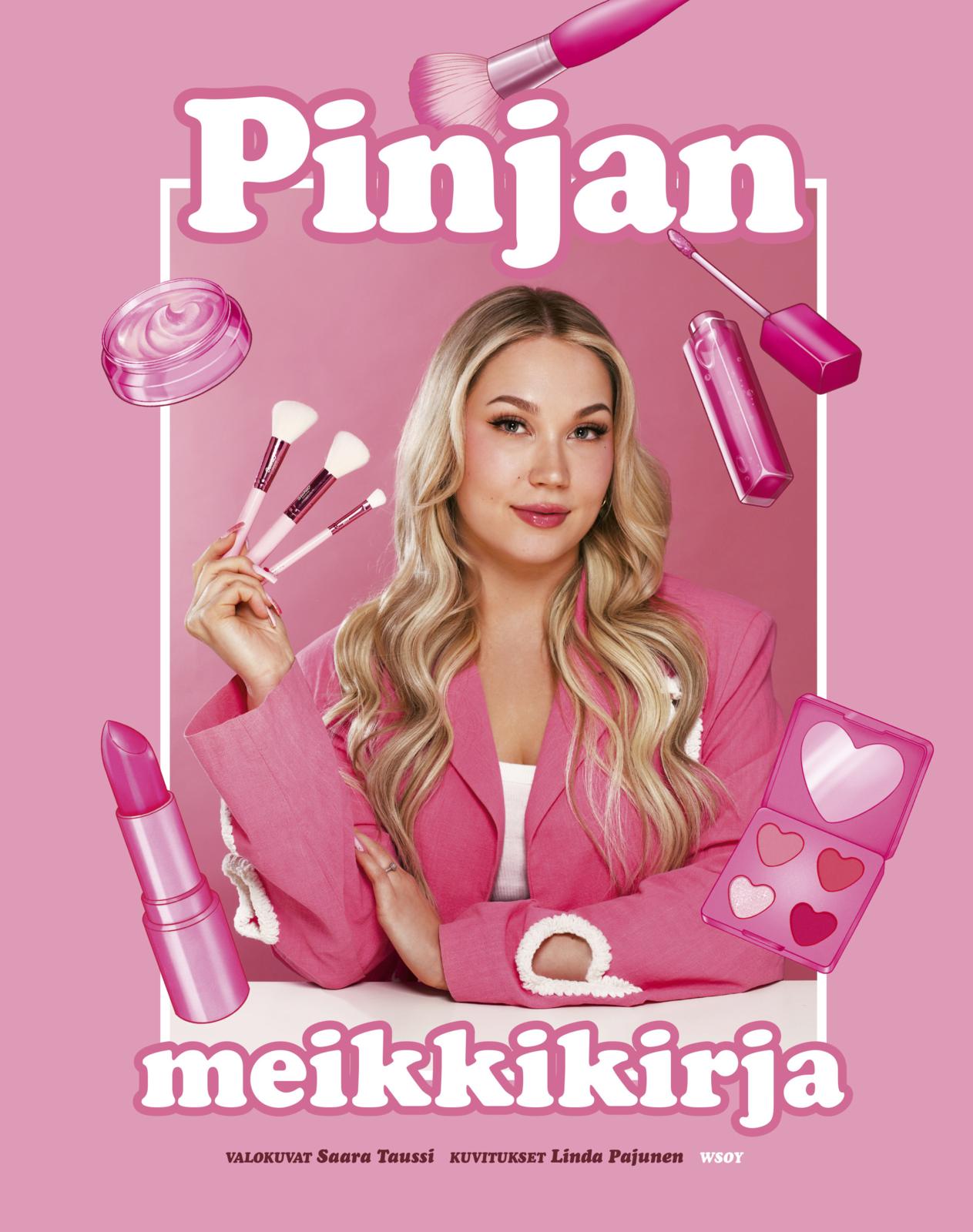 Etukansi. Pinja Potasev Pinjan meikkikirja