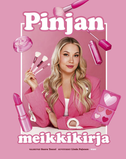 Etukansi. Pinja Potasev Pinjan meikkikirja