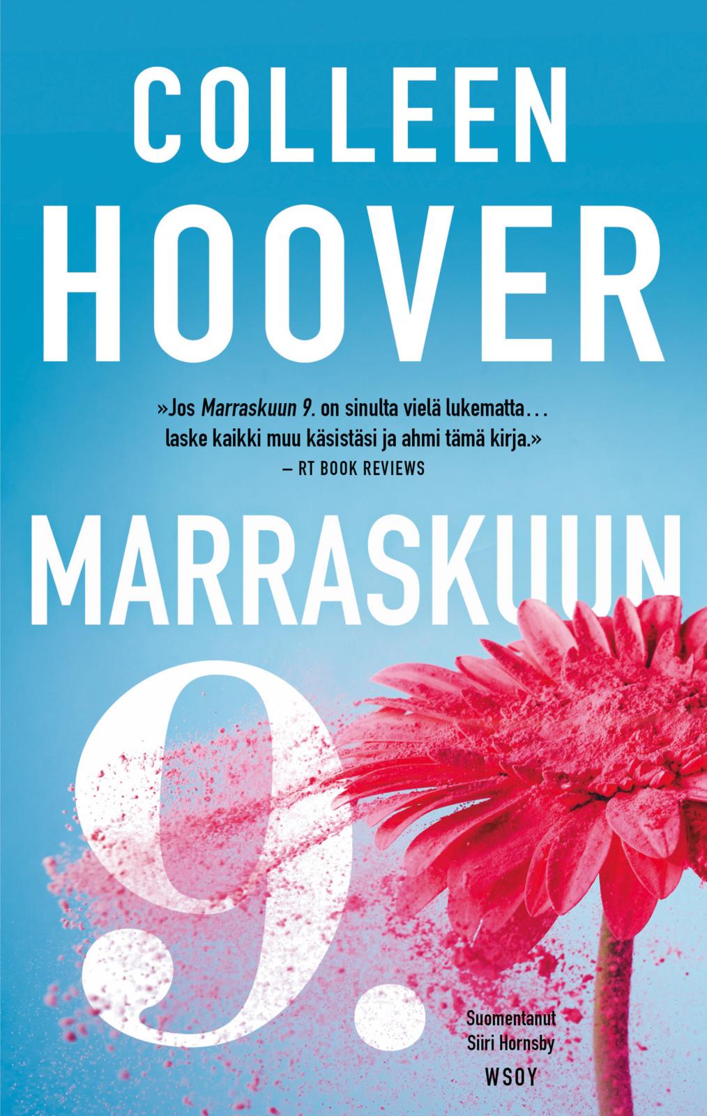 Etukansi. Colleen Hoover Marraskuun 9.