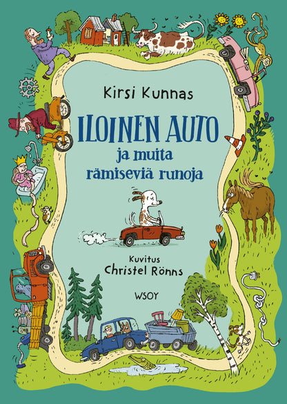 Etukansi. Kirsi Kunnas Iloinen auto 
