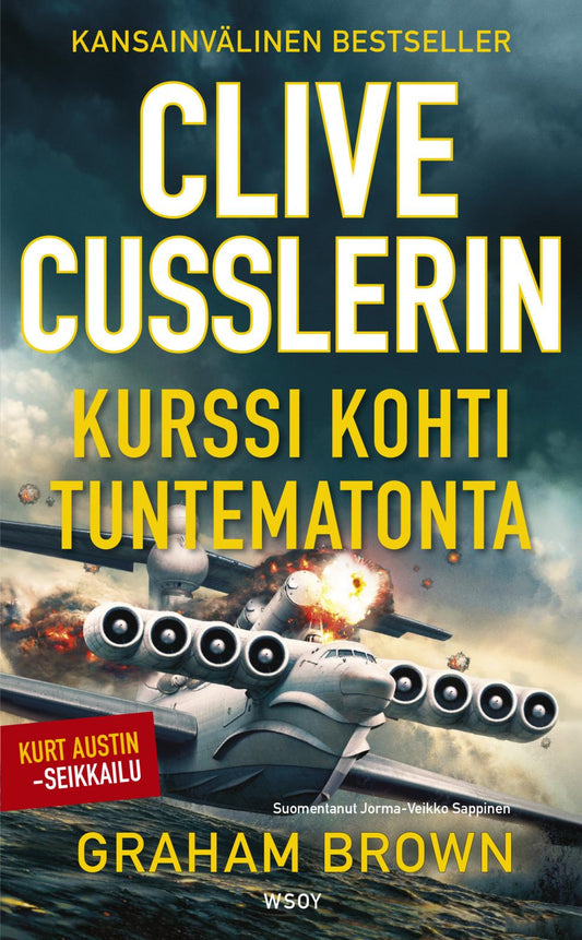 Etukansi. Clive Cussler. Kurssi kohti tuntematonta.