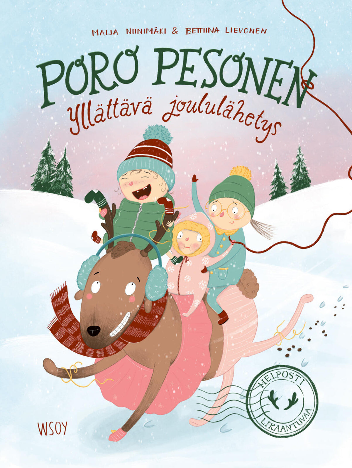 Etukansi. Maija Niinimäki Poro Pesonen: Yllättävä joululähetys