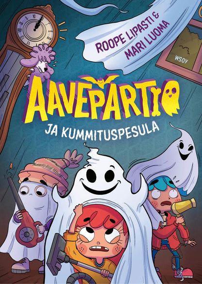 Etukansi. Roope Lipasti Aavepartio ja kummituspesula
