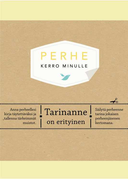 Etukansi. Perhe. Kerro minulle.