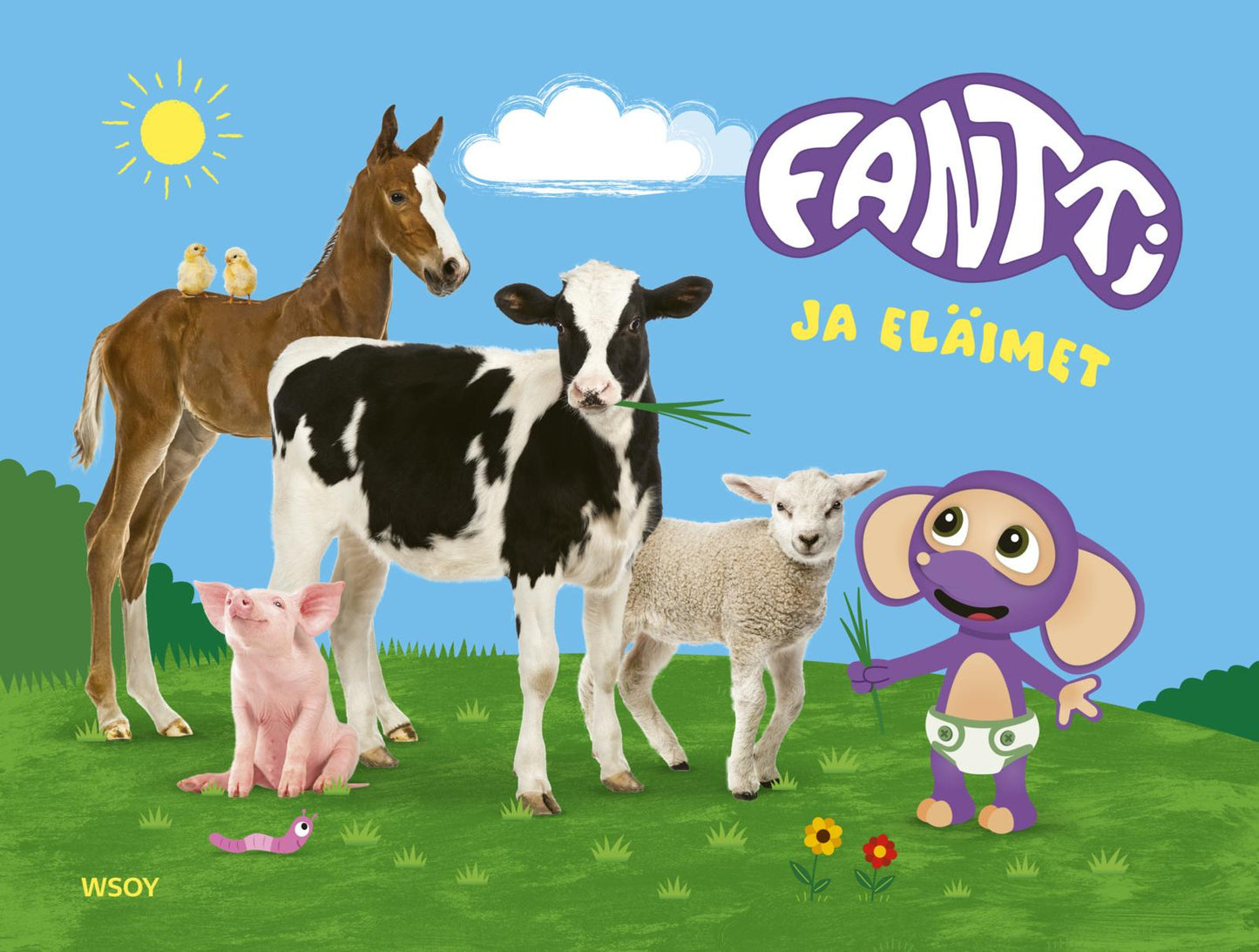 Etukansi. Knut Næsheim Fantti ja eläimet