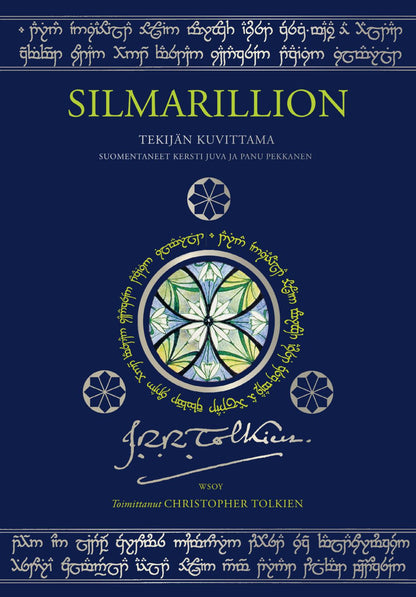 Etukansi. J. R. R. Tolkien Silmarillion (tekijän kuvittama laitos)
