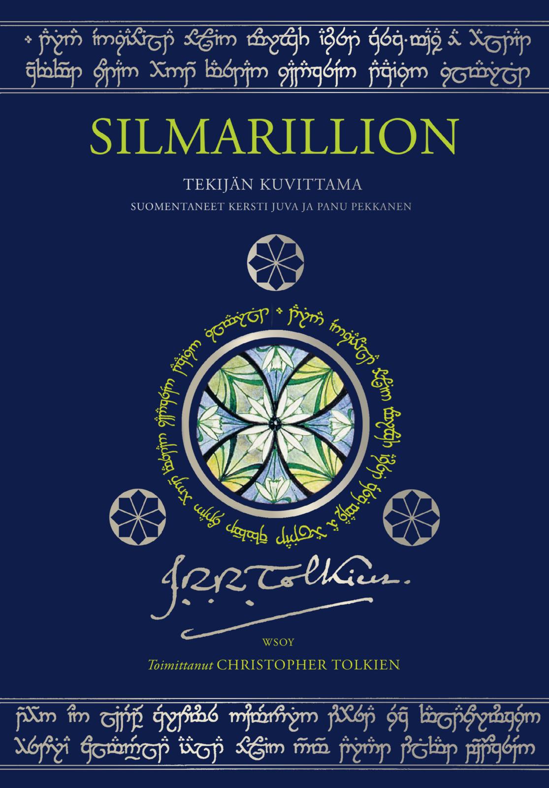 Etukansi. J. R. R. Tolkien. Silmarillion (tekijän kuvittama laitos)