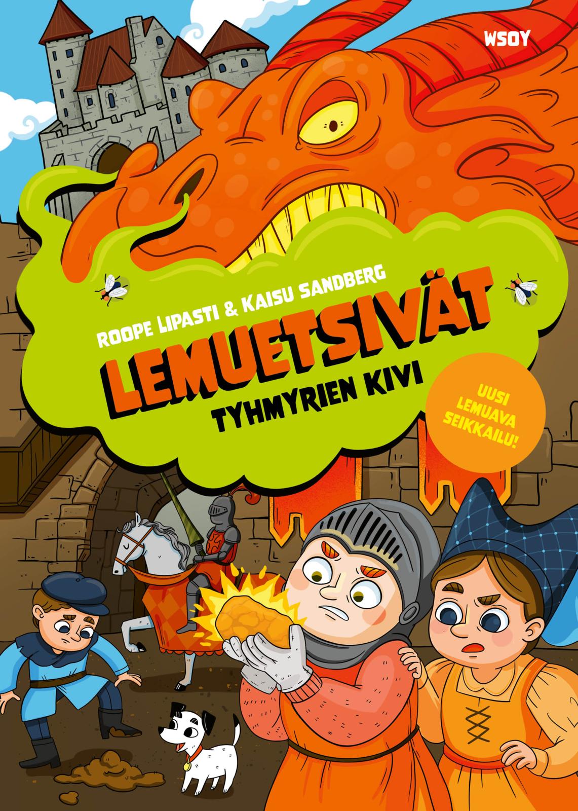 Etukansi. Roope Lipasti Lemuetsivät ja tyhmyrien kivi