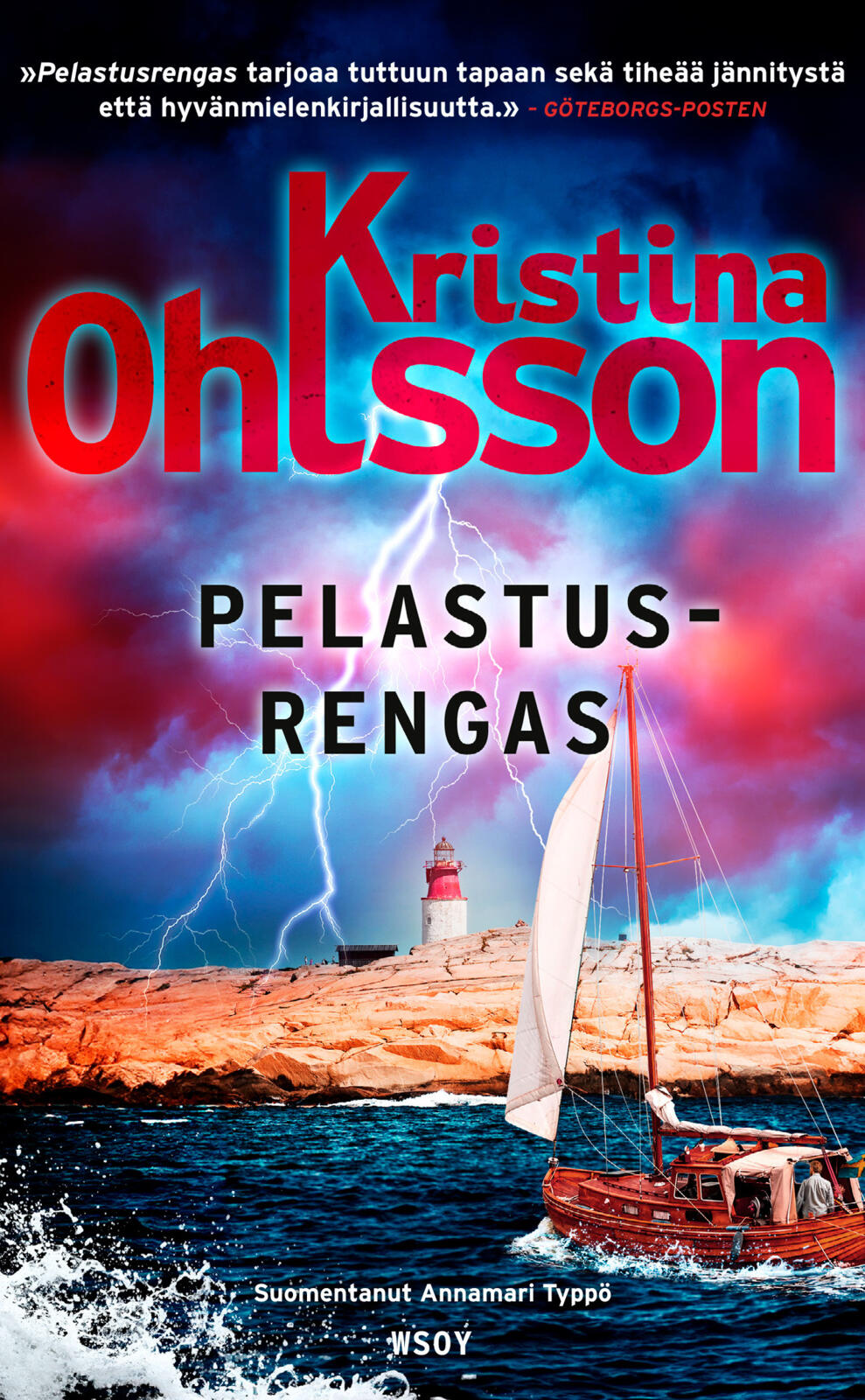 Etukansi. Kristina Ohlsson Pelastusrengas