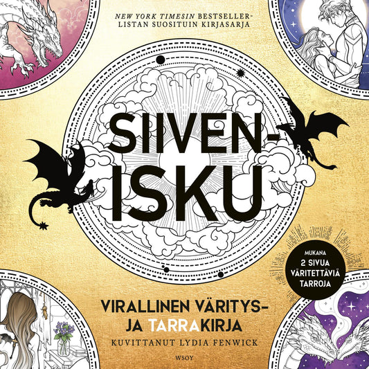 Etukansi. Entangled. Lydia Fenwick. Siivenisku: Virallinen väritys- ja tarrakirja.