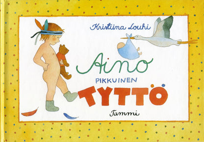 Etukansi. Kristiina Louhi Aino pikkuinen tyttö