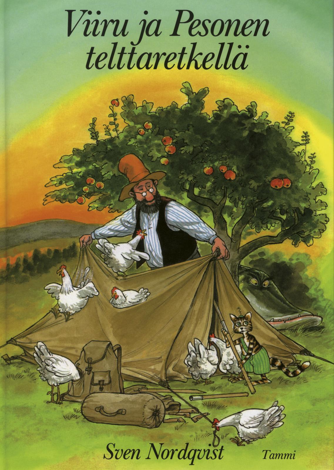 Etukansi. Sven Nordqvist. Viiru ja Pesonen telttaretkellä