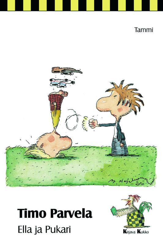Etukansi. Timo Parvela. Mervi Lindman. Ella ja Pukari.