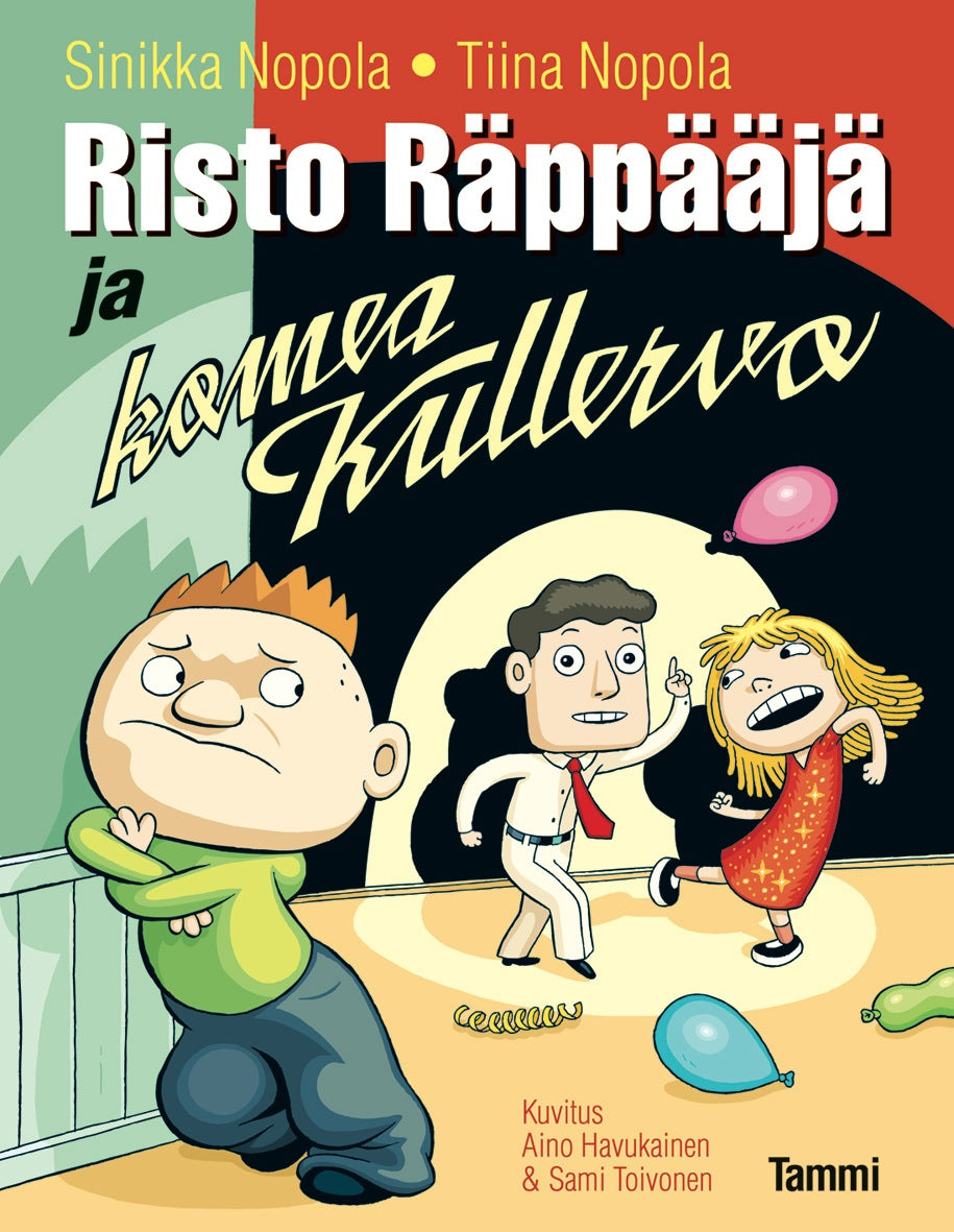 Etukansi. Sinikka Nopola. Risto Räppääjä ja komea Kullervo