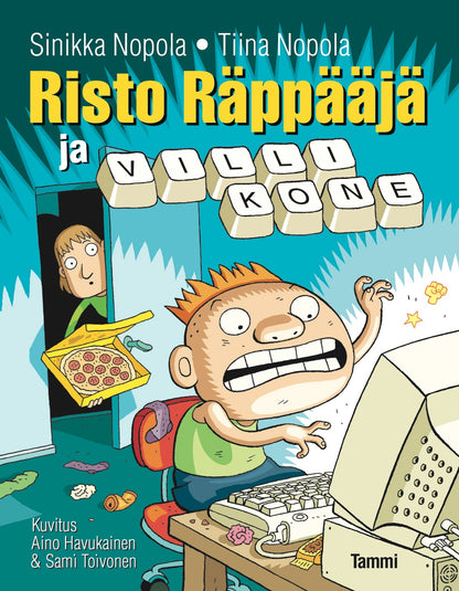 Etukansi. Sinikka Nopola. Risto Räppääjä ja villi kone