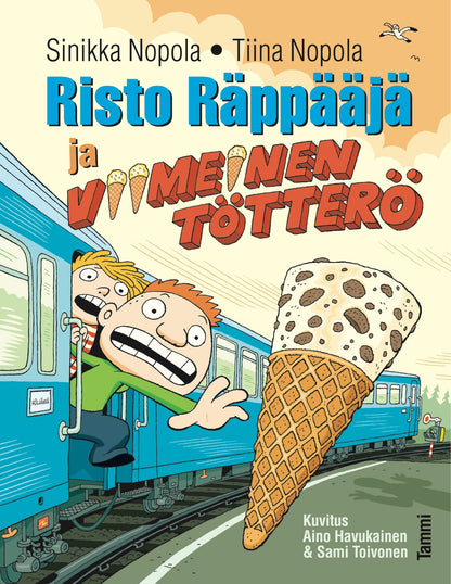 Etukansi. Sinikka Nopola. Risto Räppääjä ja viimeinen tötterö