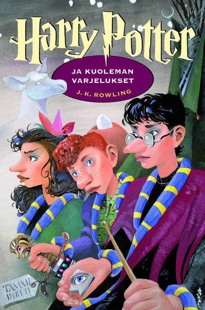 Etukansi. J. K. Rowling Harry Potter ja kuoleman varjelukset