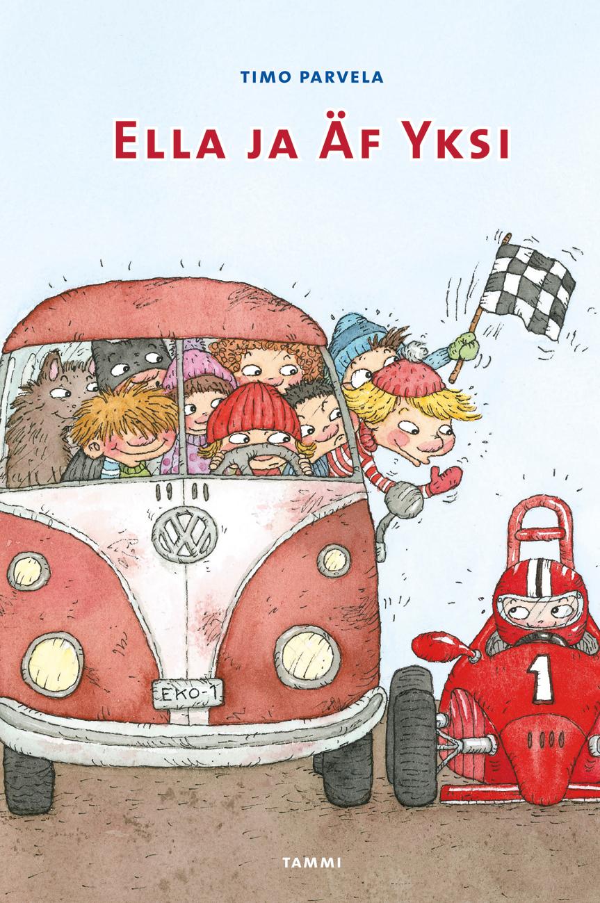 Etukansi. Timo Parvela Ella ja Äf Yksi