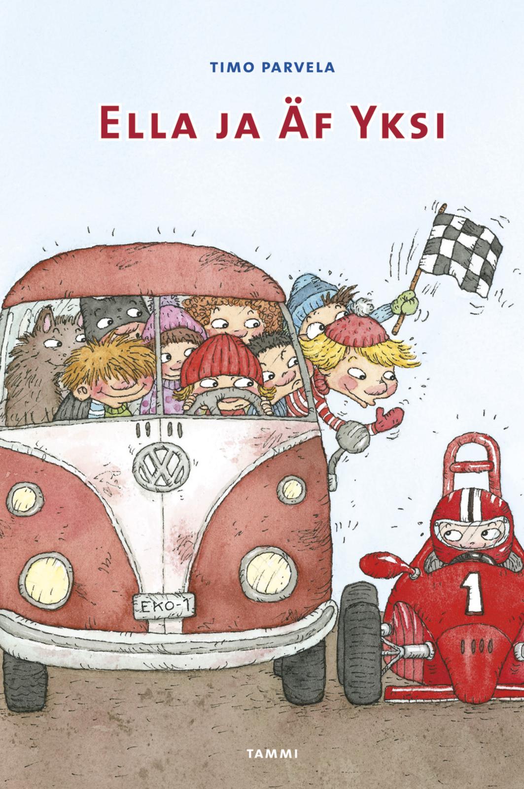 Etukansi. Timo Parvela. Ella ja Äf Yksi
