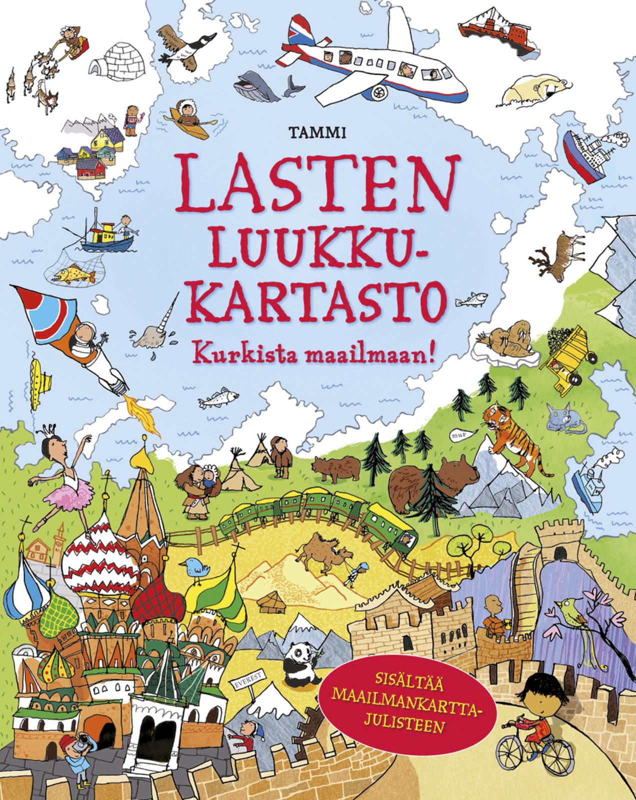 Etukansi. Alex Frith. Lasten luukkukartasto