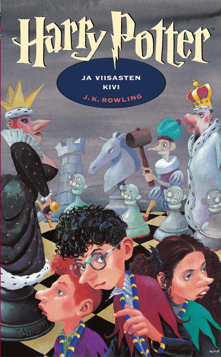 Etukansi. J. K. Rowling Harry Potter ja viisasten kivi