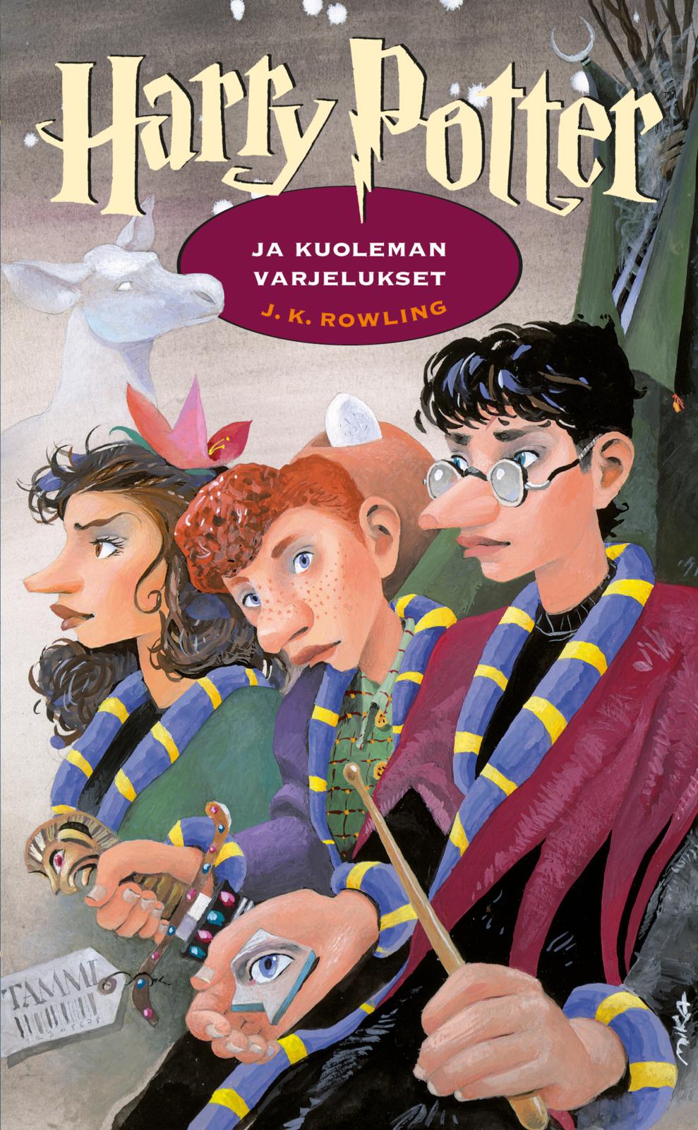Etukansi. J. K. Rowling Harry Potter ja kuoleman varjelukset