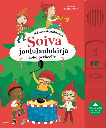 Etukansi. Leena Järvenpää Soiva joululaulukirja koko perheelle