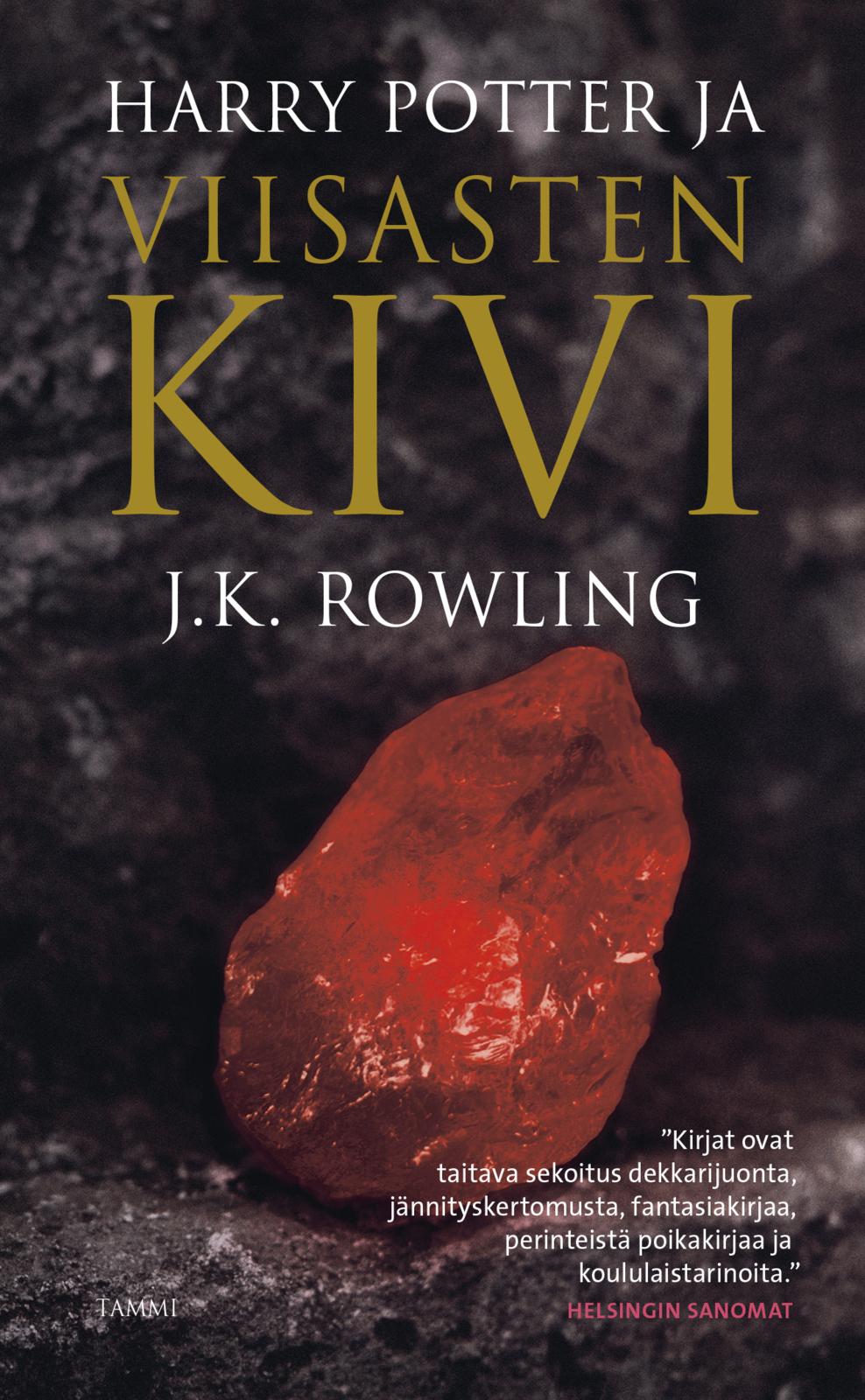 Etukansi. J. K. Rowling Harry Potter ja viisasten kivi