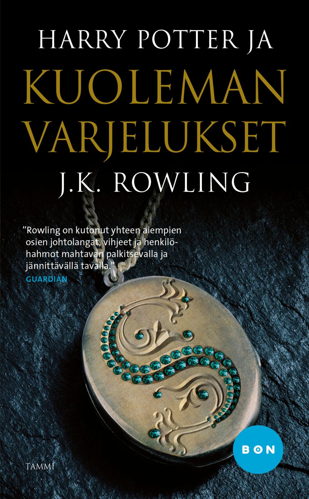 Etukansi. J. K. Rowling Harry Potter ja kuoleman varjelukset