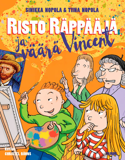 Etukansi. Sinikka Nopola. Risto Räppääjä ja väärä Vincent