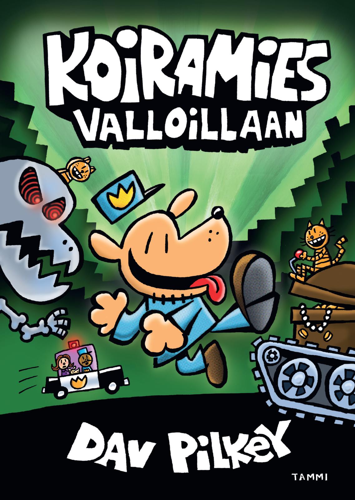 Etukansi. Dav Pilkey Koiramies valloillaan