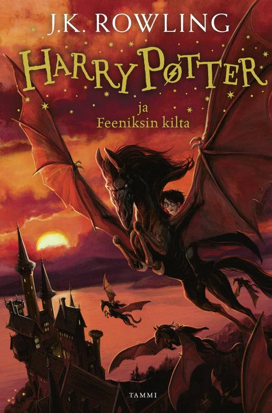 Etukansi. J.K. Rowling. Harry Potter ja Feeniksin kilta.