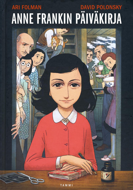 Etukansi. Anne Frank. Anne Frankin päiväkirja.