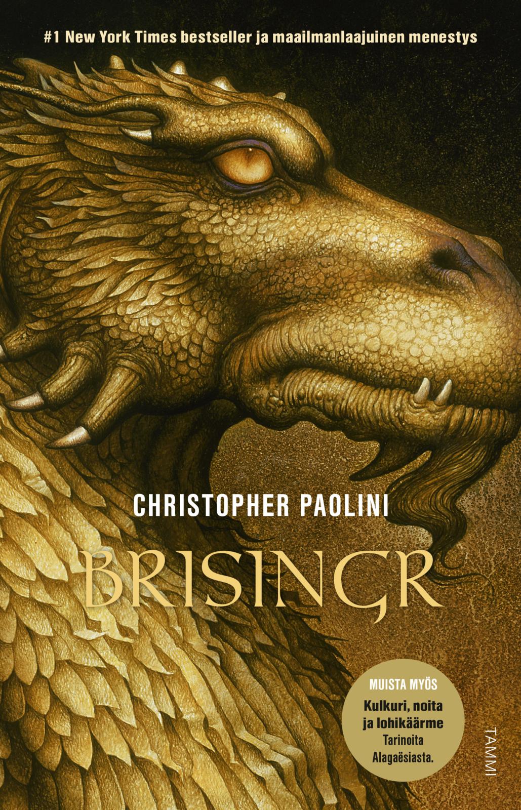 Etukansi. Christopher Paolini. Brisingr