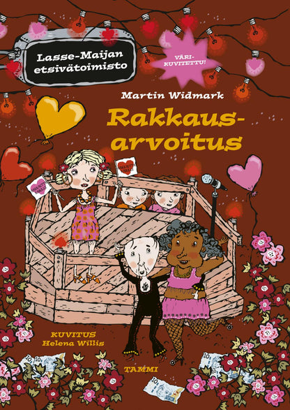 Etukansi. Martin Widmark. Rakkausarvoitus. Lasse-Maijan etsivätoimisto