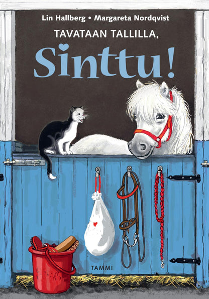 Etukansi. Lin Hallberg Tavataan tallilla, Sinttu!