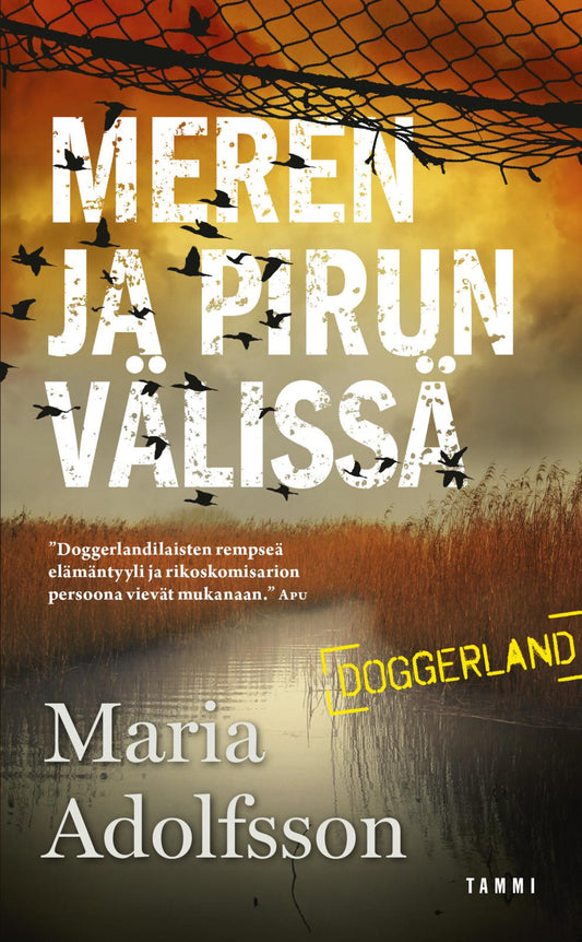 Etukansi. Maria Adolfsson. Meren ja pirun välissä.