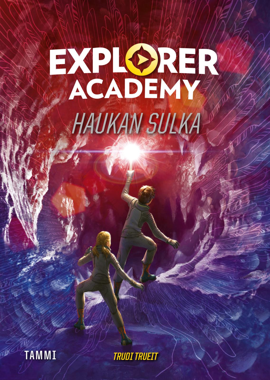 Etukansi. Trudi Trueit. Explorer Academy 2. Haukan sulka