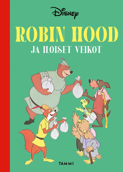 Etukansi. Disney . Robin Hood ja iloiset veikot