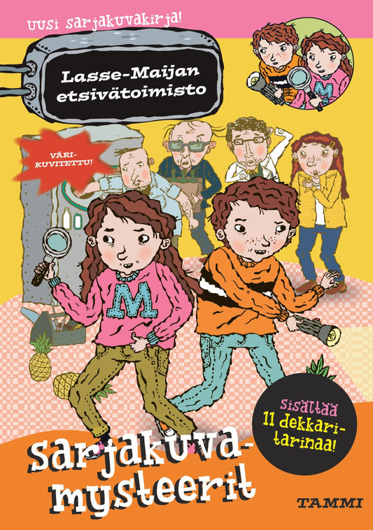 Etukansi. Martin Widmark. Helena Willis. Sarjakuvamysteerit. Lasse-Maijan etsivätoimisto.