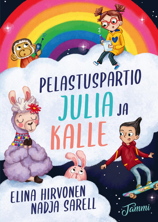 Etukansi. Elina Hirvonen. Nadja Sarell. Pelastuspartio Julia ja Kalle.