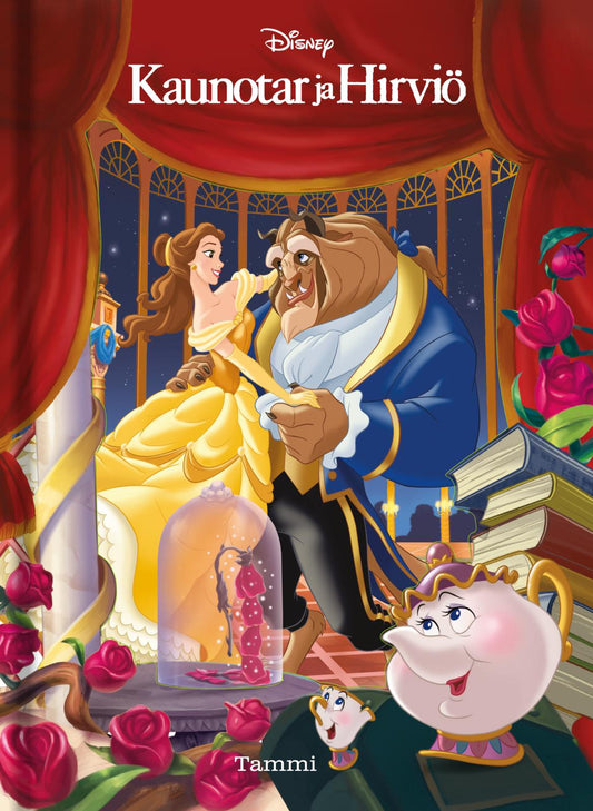Etukansi. Disney. Kaunotar ja Hirviö. Disney taikakansikirja.