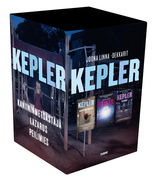 Etukansi. Lars Kepler. Joona Linna -pokkariboksi 3.