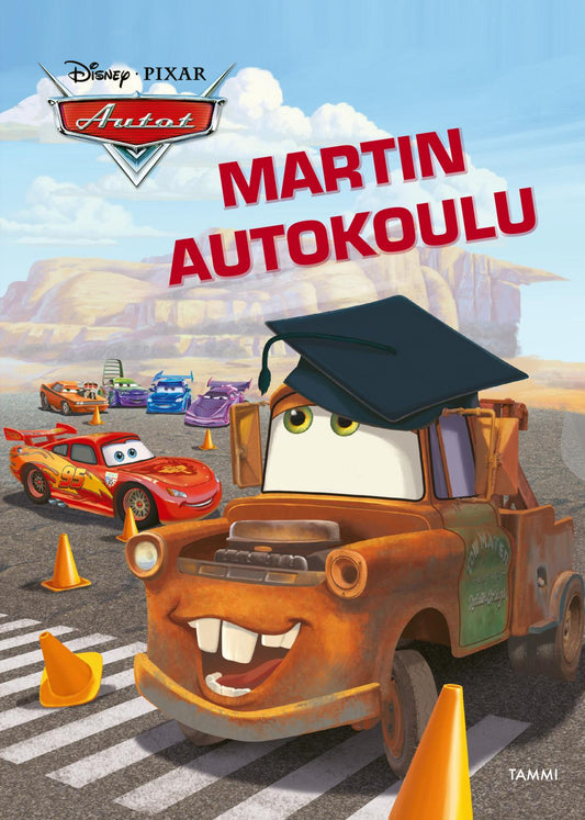Etukansi. Disney. Disney Pixar Autot. Martin autokoulu.
