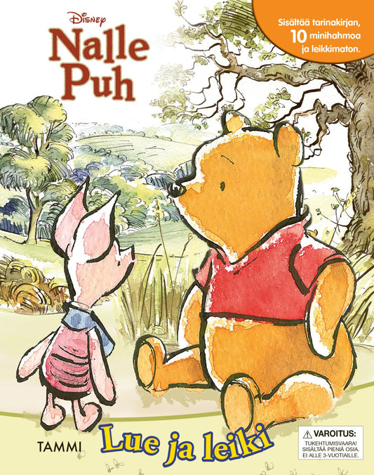 Etukansi. Disney. Disney. Nalle Puh. Lue ja leiki.